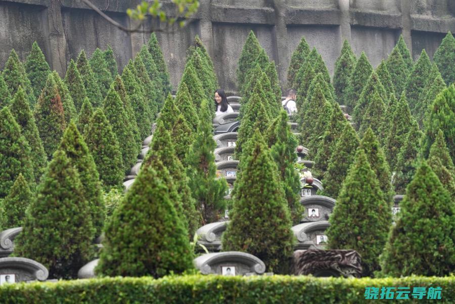 河汉公墓雨纷繁 市民政局举办清明祭祀英烈优惠 广州市民现场祭扫祖先