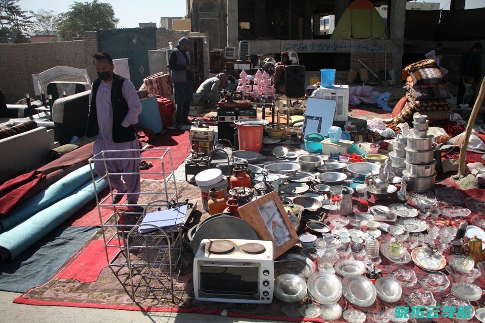 阿富汗喀布尔的跳蚤市场