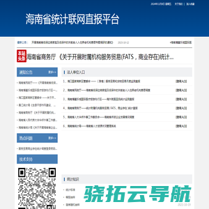 海南省统计联网直报平台